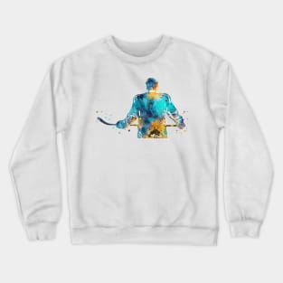 Hockey Player Male Crewneck Sweatshirt